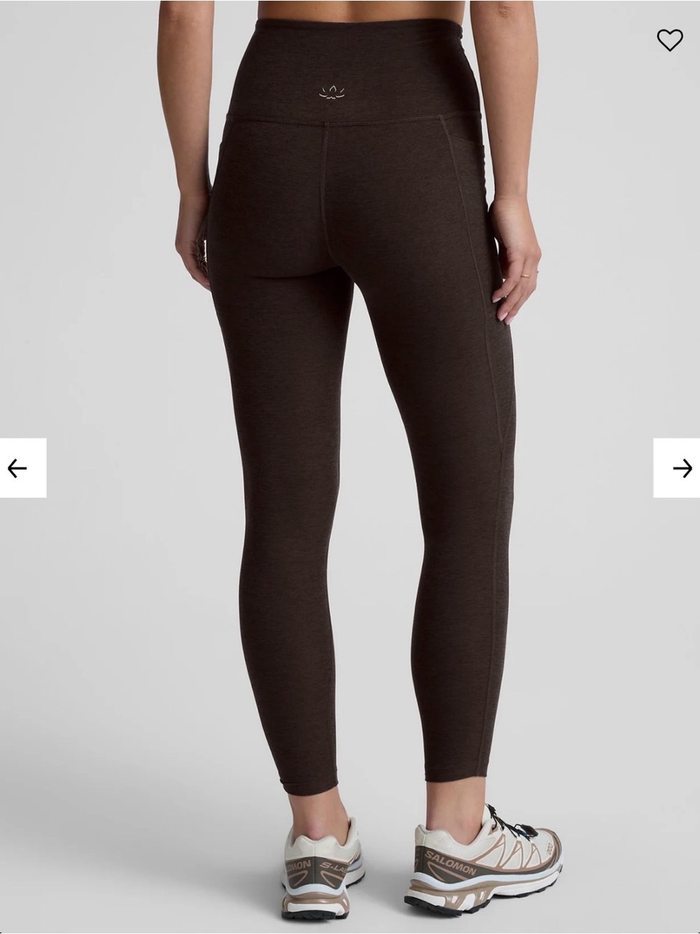 Beyond Yoga Dark Chocolate Heathered High-Waist Leggings XXL NWT - Picture 3 of 10
